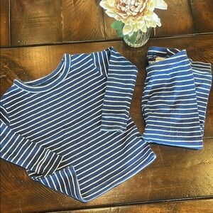 Gap Blue and White Striped PJ Set, 18-24m